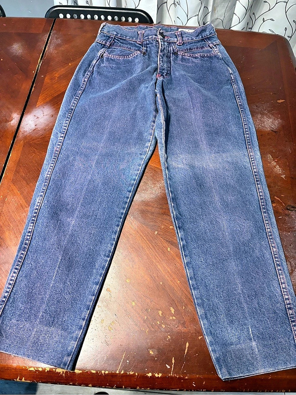 Serge Azagury Plein Air Cotton Straight Leg Jeans in Blue